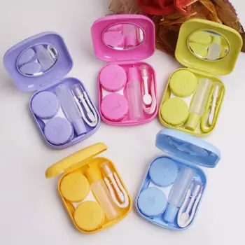

5 Colors Contact Lens Case Pocket Plastic Travel Kit All One In Take Lenses Easy Lenses Contact Container Contact Kit Holde N9O8