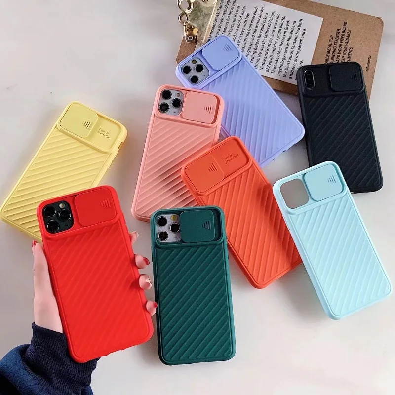 Popular Style TPU Soft Matte Smooth Hand Feeling Pure Color Camera Protection Phone Case For iphone 678/Plus XR XS MAX 11ProMax