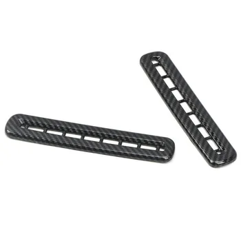 

For Dodge Challenger ABS Carbon Fiber Inner Door Air Vent Outlet Cover Trim