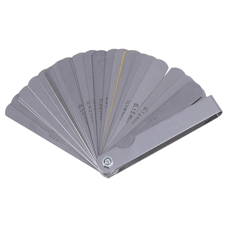 Practical New 32pcs 0.04-0.88mm Range Finder Feeler Gauge Valve Teaching Feeler Reading Measuring Tools