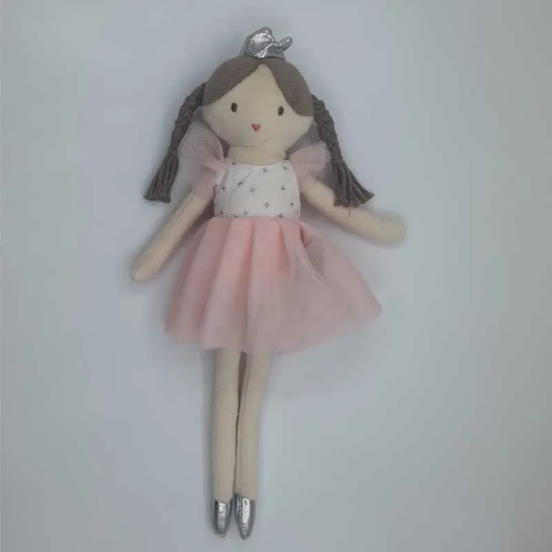 13 인치 귀여운 핑크 발레리나 소녀 플러시 장난감 귀여운 공주 스커트 인형 소녀 품질 플러시 소재 어린이 홈 인테리어 빨