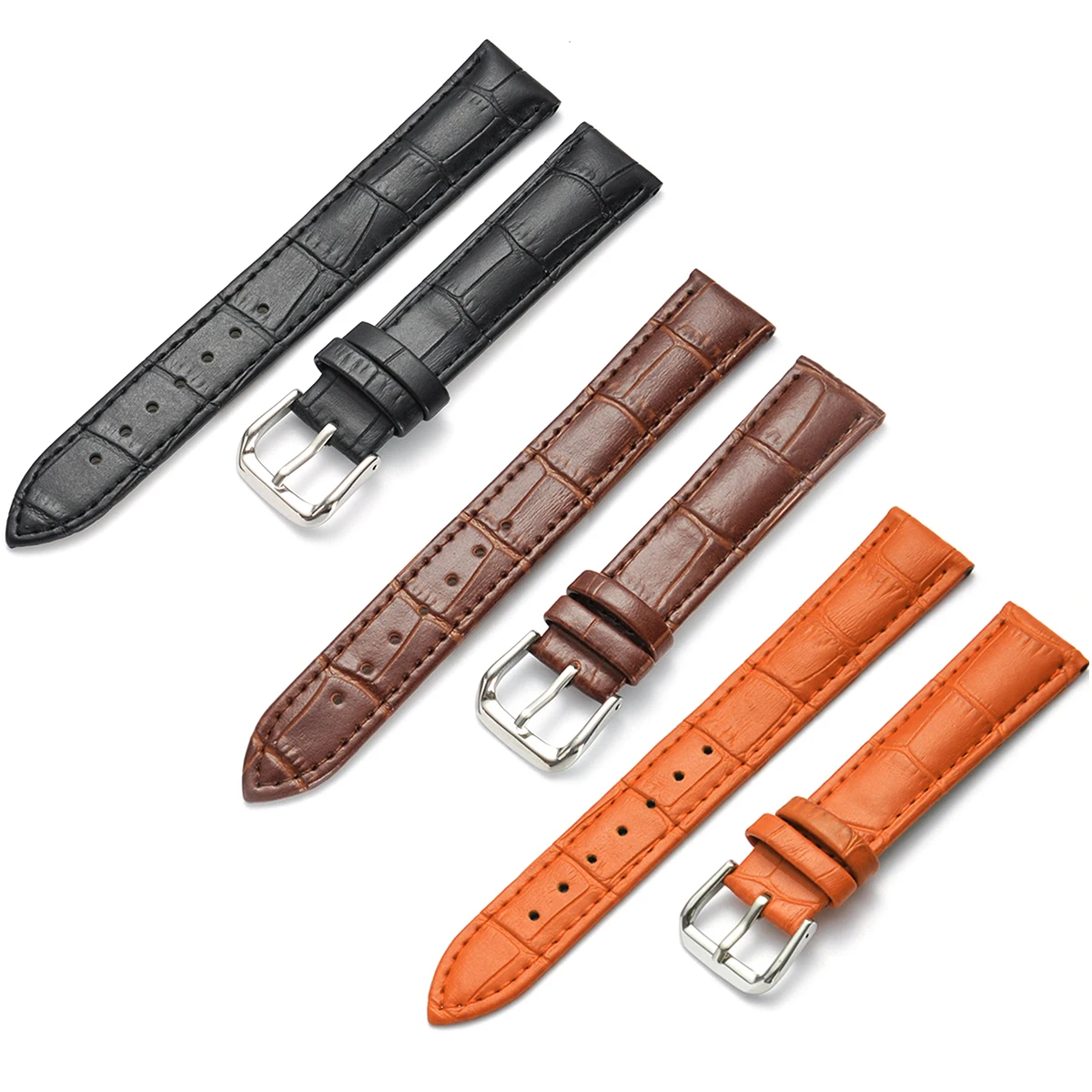 

Quick Release Leather Watchband Replacement Leather Watch Strap 18mm/20mm/22mm/24mm