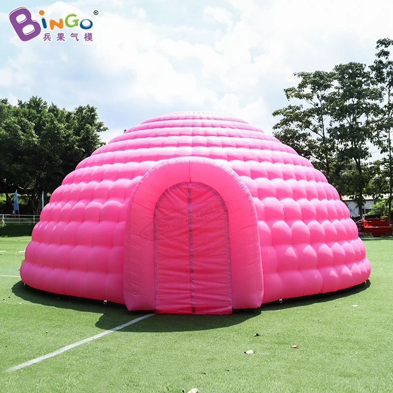 

Personalized 8x8x4 Meters Inflatable Pink Tent For Event / Outdoor Inflated Dome Advertising Tent / Inflatable Igloo - Toy Tent