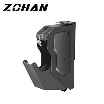 

Gun Safes Fingerprint Biometric and Spare Key Lock Pistol Safe Box High Quality Steel Security Guns Fingerprint Strongbox