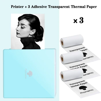 

Phomemo Portable Sticke M02 Printer Mini Photo Mobile Bluetooth Pocket Thermal Printer Label Hand Held Smartphone Logo Printer