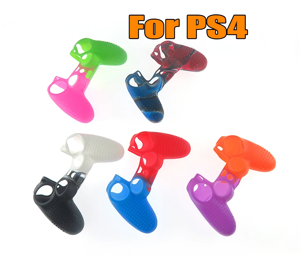 10 шт. силиконовый чехол для Dualshock 4 PS4 Pro тонкий чехол для контроллера и ручки для большого пальца для playstation 4 аксессуары для игр
