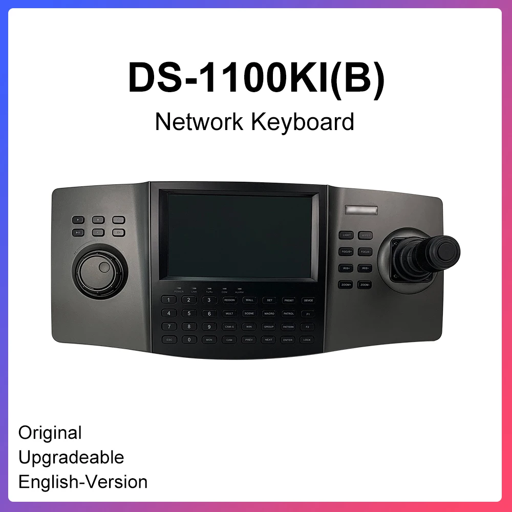 

Hikvision DS-1100KI Network Keyboard Control Speed Dome Movement Via Joystick,Single Touchscreen Supports Clipping Capturing