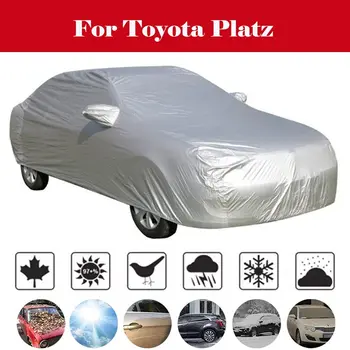 

Car Cover MPV Outdoor Anti-UV Sun Shade Rain Snow Scratch Protection Windproof Cover For Toyota Platz
