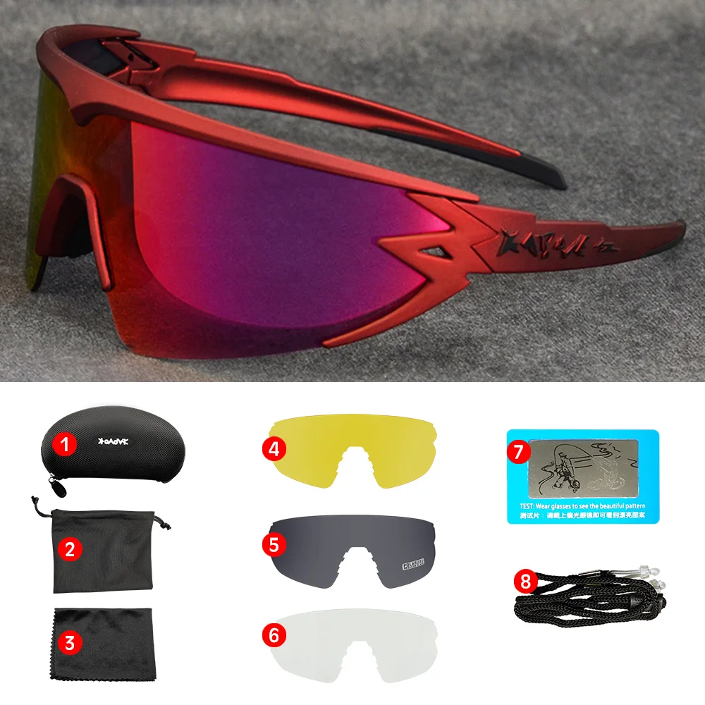 Red Goggles Polarized Cycling Sunglasses Men women Sport Road Mtb Mountain Bike Photochromic Glasses Eyewear Sun oculos ciclismo