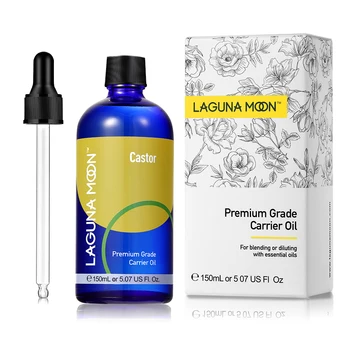 

LAGUNAMOON Castor Carrier Essential Oil Base Oil 150ml Hair Growth Pormote Natural Castor Oil Eyelash Enhancer Moisturize Skin