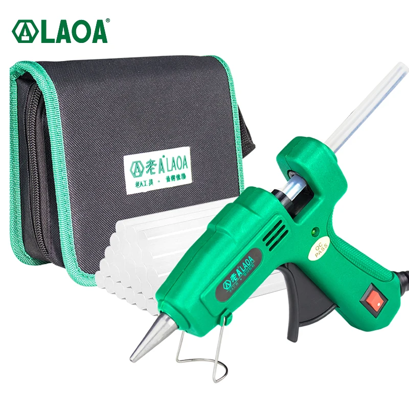 25W Hot Melt Glue Gun with 7MM Glue Sticks Mini Industrial Thermo Electric Heat Gun Temperature Crafts Repair DIY Tool