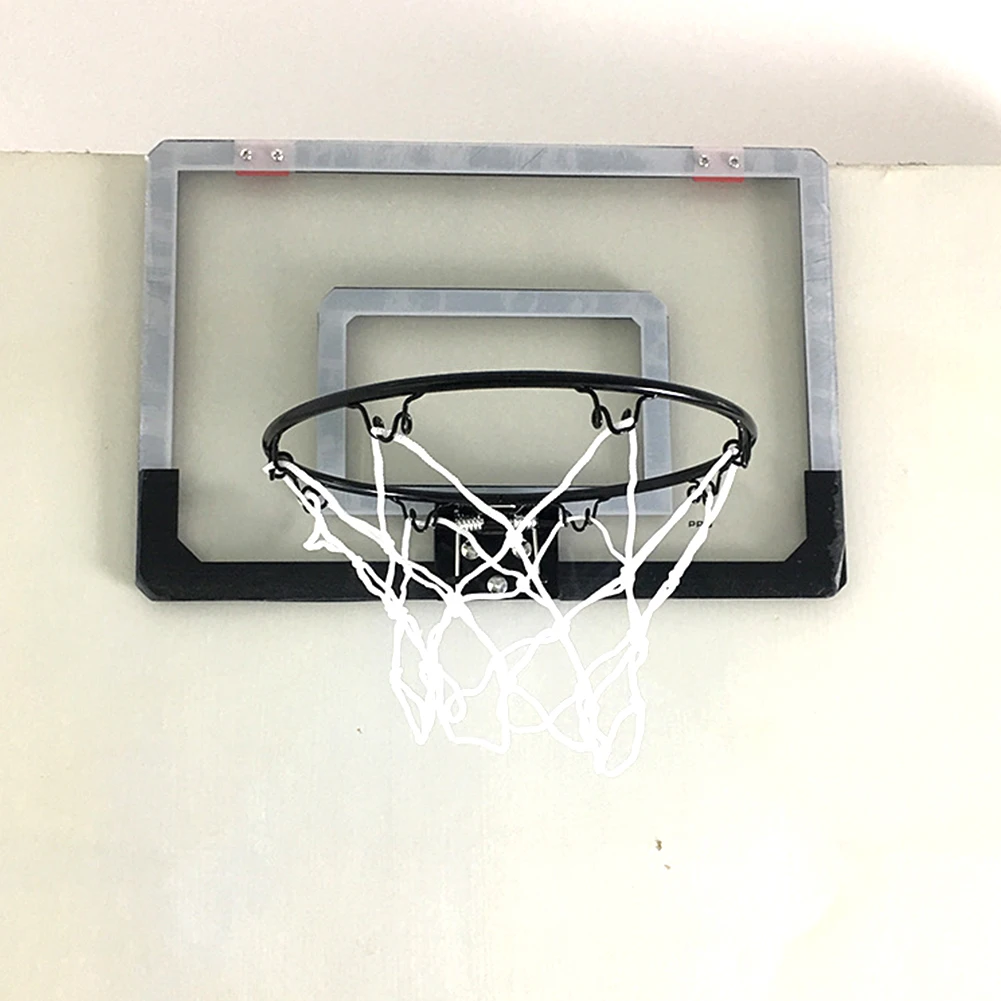 Баскетбольный Обруч Набор Мини офисная спортивная игрушка Настенный Прозрачный Крытый с шариком детский Небьющийся щиток стальной обод