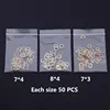 Professional 1 box 340pcs Hair Scissors Screws Nuts Bolts Metal Washers Plates Muti-sizes Scissors Repair kits accessories 5