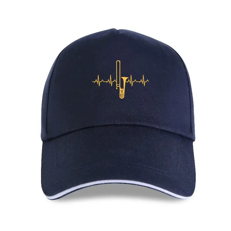 New Trombone Heartbeat Player Fit Summer Comical Unique Over Size S-5XL Baseball cap Customize Clothes | Аксессуары для одежды
