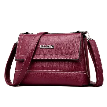 

Women's 2018 New Soft Leather Women's Bag Fashion Single Shoulder Slant Bag Women's Casual Bag Women Bag Purses and Handbags