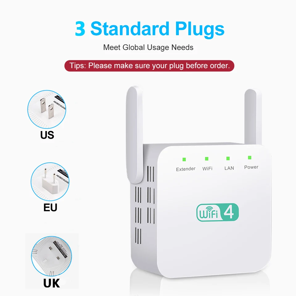 wireless internet signal booster 5 Ghz WiFi Repeater Không Dây Wifi Mở Rộng Sóng Wi-Fi Tốc Độ 1200Mbps Bộ Khuếch Đại 802.11N Tầm Xa Wi FI Tăng Cường Tín Hiệu 2.4G wifi Repiter best wireless router