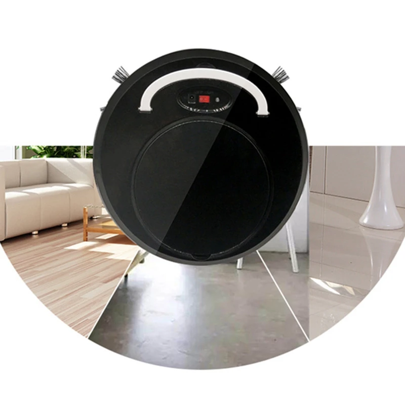 Rechargeable Robot Vacuum Cleaner Cleaning Robot Smart Sweeping Robot Floor Dirt Dust Hair Automatic Cleaner for Home Electric V