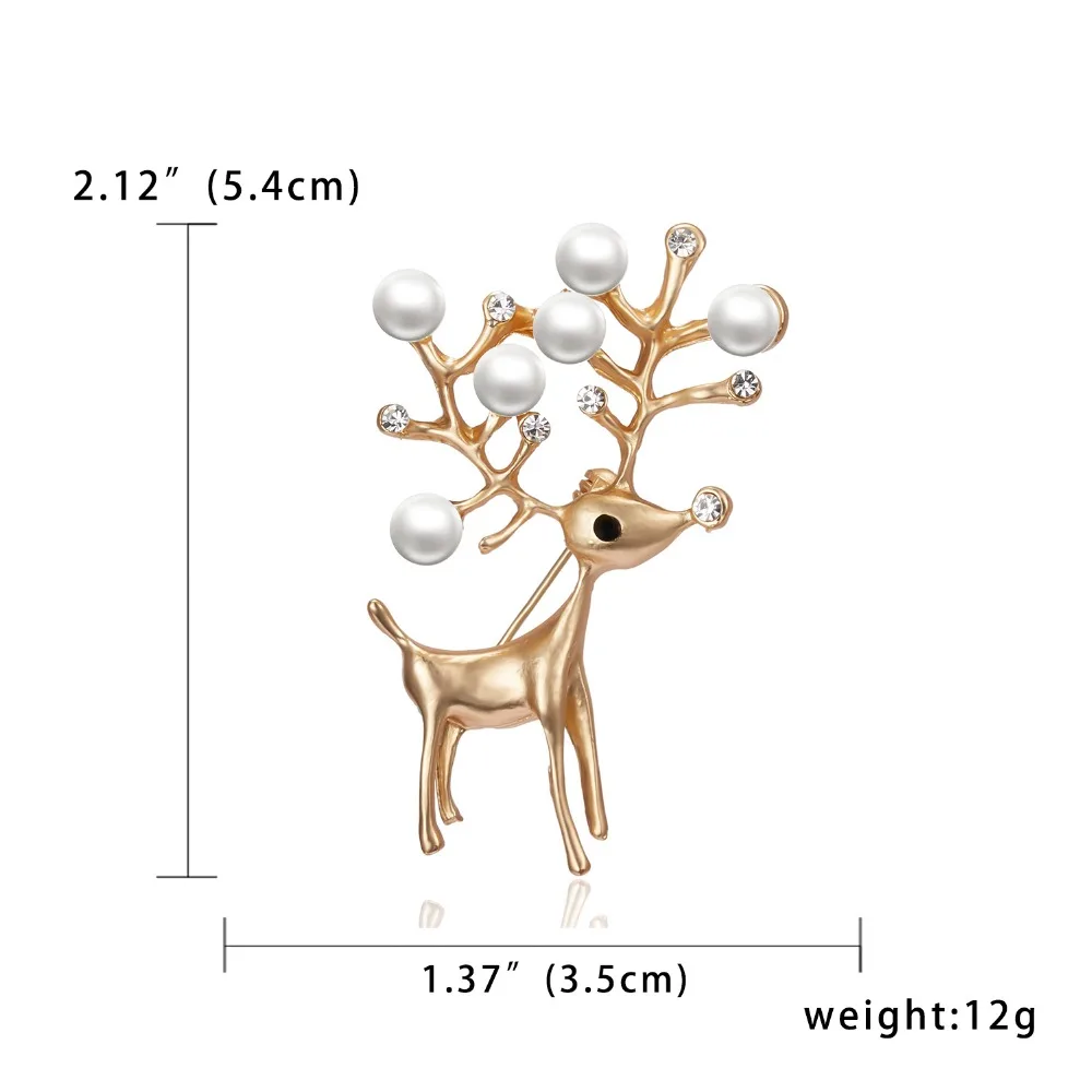 Rinhoo милые маленькие броши с оленями для женщин олень броши булавки с животными пальто ювелирное украшение в виде лацкана подарок рождественский олень венок корсажи