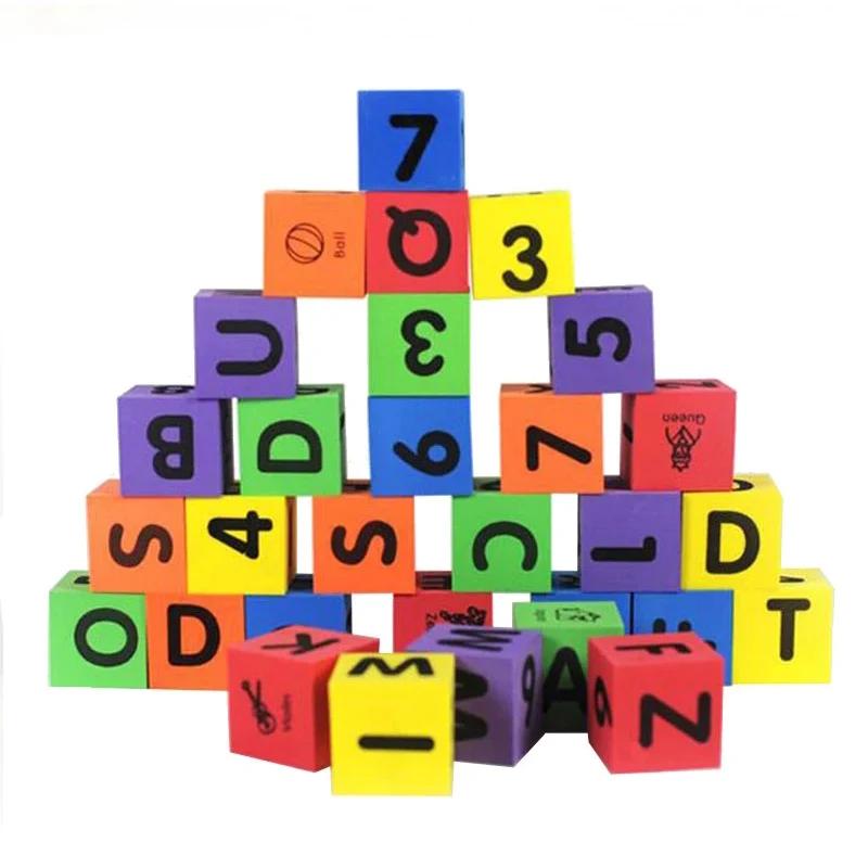 30Piece Set Alphabet Letters Foam Building Blocks Educational Learning Toys For Kids Toddlers Montessori Juguetes Educativos | Игрушки и