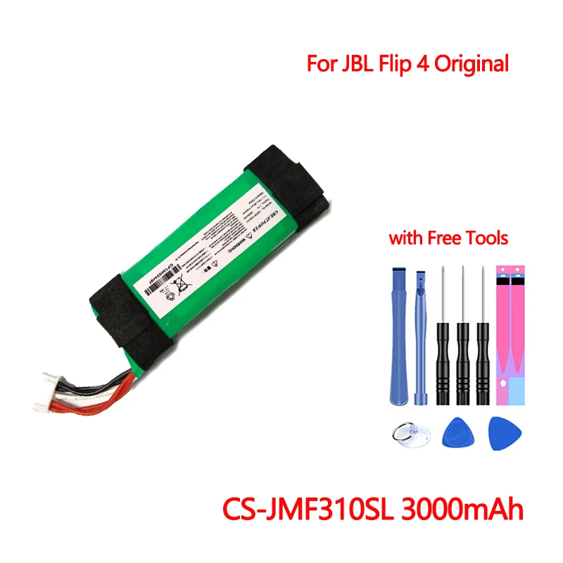 Batería de Altavoz Bluetooth CS-JMF310SL Flip 4, batería GSP872693 01 para JBL Flip 4 Edición especial, acumulador de 3,7 V y 3000mAh