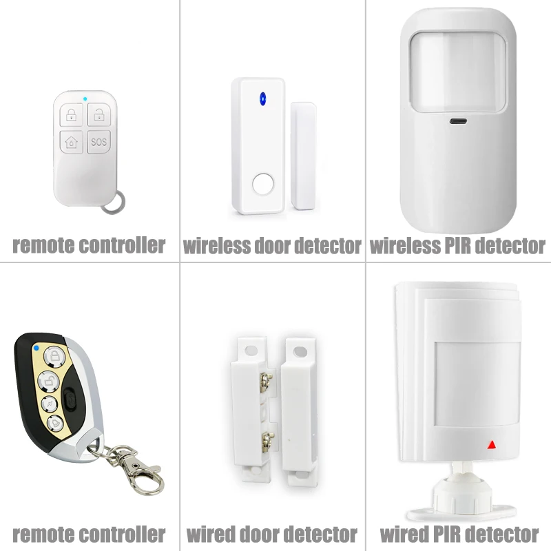 Система охранной сигнализации Tuya Wi Fi GSM 433 МГц беспроводная и Проводная RFID карта TFT