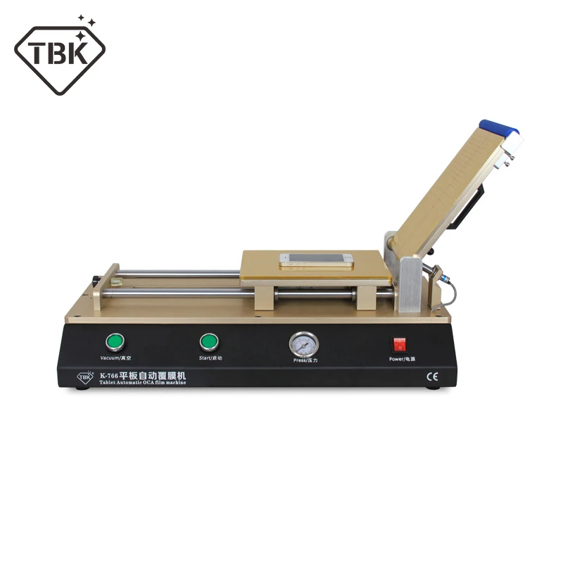 TBK-766 12 inch  factory direct sale tablet automatic oca film machine for lcd screen repairing