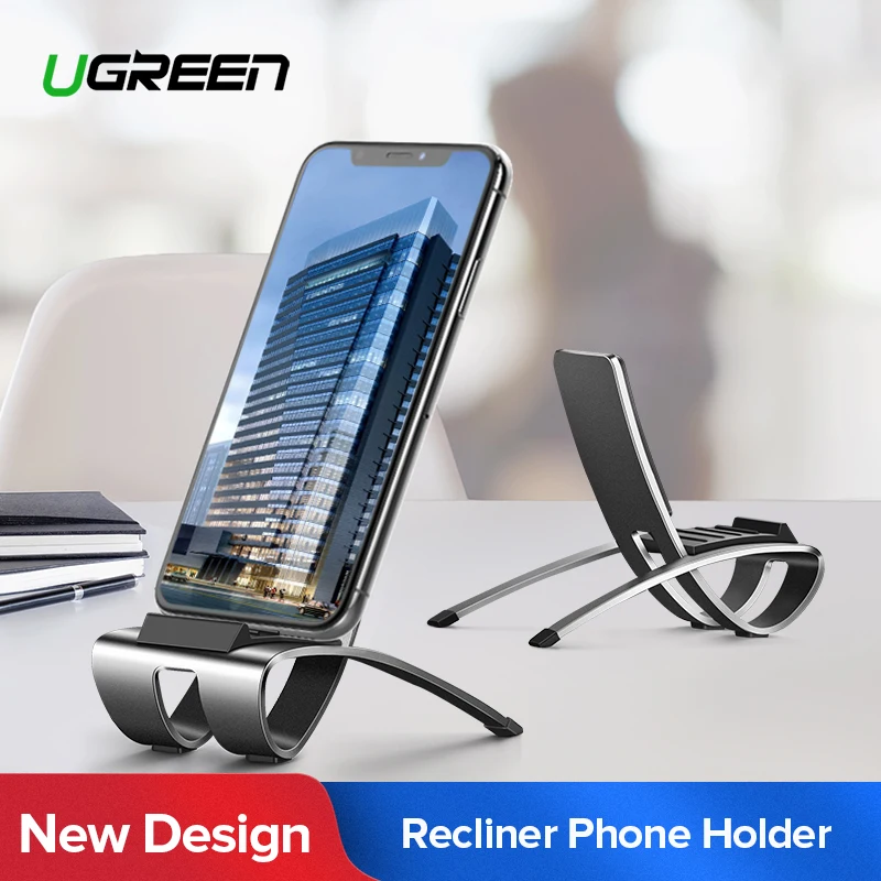 Ceny Ugreen stojak na telefon komórkowy aluminiowy metalowy rozkładany leniwy uchwyt na telefon komórkowy dla iPhone Samsung Galaxy S10 stojak na telefon biurkowy