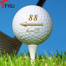 TTYGJ новые мячи для гольфа, двойной слой(на большие расстояния), синтетический каучук, эластичный, хороший, для начинающих, тренировочный игровой мяч, супер стабильный