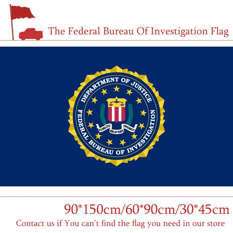 

Freeshipping 90*150cm 60*90cm The Federal Bureau Of Investigation Flag 3*5ft Hanging Flag 30*45cm Car Flag For Office Decoration