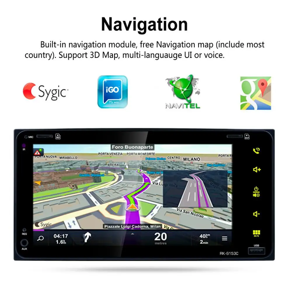 Best 7 Inch RDS Android 6.0 Bluetooth Car Radio Stereo Player Digital Touch Screen WIFI GPS Navigation + Auto Rear view Camera 5 Best 7 Inch RDS Android 6.0 Bluetooth Car Radio Stereo Player Digital Touch Screen WIFI GPS Navigation + Auto Rear view Camera 5