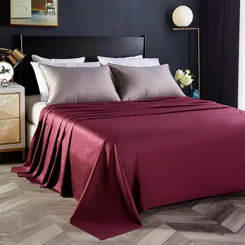 

40 Solid color 600TC Egyptian Cotton Plain Flat Sheet Top Sheet Best Premium Bed Sheet Silky Soft Breathable Twin Queen Size