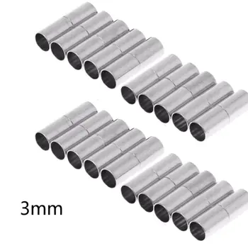 

20Pcs Tube Magnetic Clasps Leather Cord End Cap Necklace Bracelet Jewelry Making