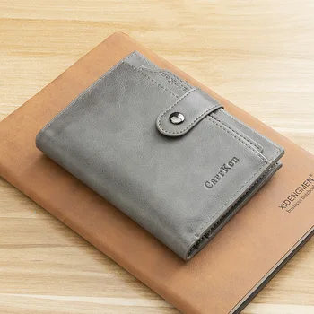 

Casual PU Leather Hasp Mens Wallet Short Male Purse Multi-functional Passcard Pocket Card Holder Wallet Boyfriend Gift