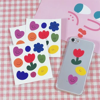 

9Pcs/Pack Cute Korea Style Ins Small Flower Sticker DIY Scrapbooking Album Diary Planner Decoration Stickers