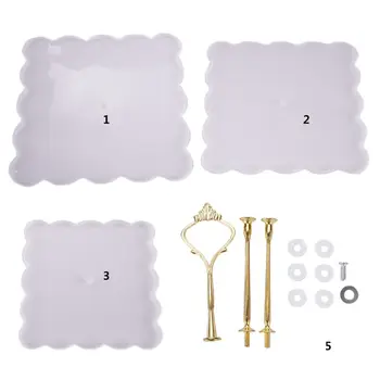

Crystal Epoxy Resin Mold Fruit Tray Casting Silicone Mould DIY Crafts Desktop Decoration Making Tools