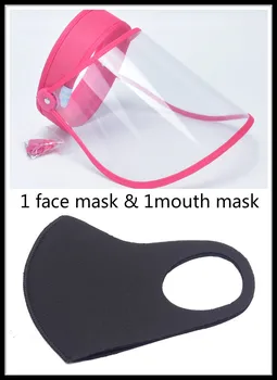 

face shield AntiDroplet Full Face Cover Mouth Mask Protective High quality Visor Shield Droplet Face Shield Washable Transparent