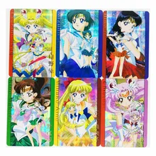 6 sztuk zestaw Sailor Moon zabawki Hobby Hobby kolekcje kolekcja gier Anime Cards tanie tanio TAKARA TOMY CN (pochodzenie) S-49 8 ~ 13 Lat 14 lat i więcej 2-4 lat 5-7 lat Chiny certyfikat (3C) Zwierzęta i Natura