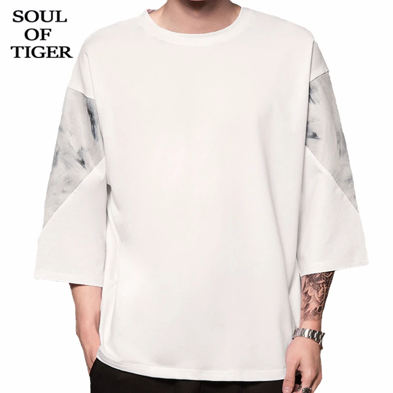 SOUL OF TIGER 2020 модные весенние корейские стильные мужские повседневные футболки