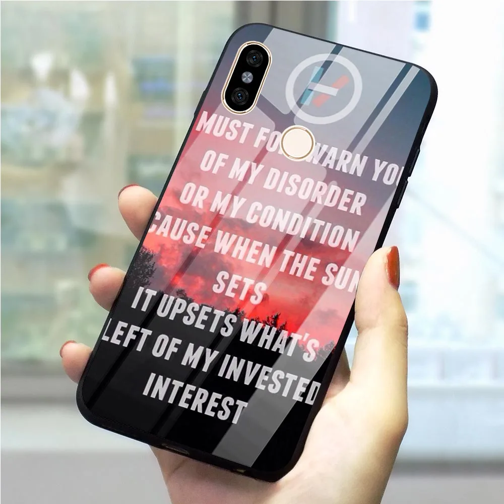 

Twenty One Pilots 21 Tempered Glass Phone Cover for Xiaomi Mi 8 Case Mi A1 A2 8 Lite 9 F1 Note 5 6 7 Pro Redmi 4X 6A Hybrid