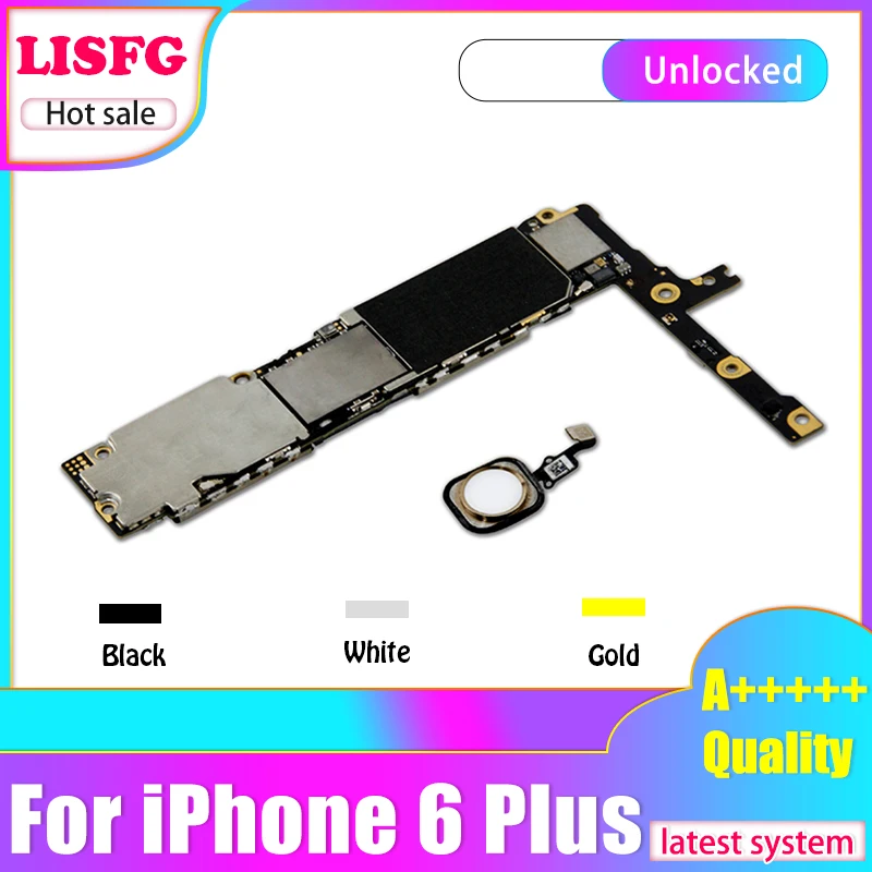 Оригинальная разблокированная материнская плата для iphone 6 plus p Clean icloud с Touch ID 16 Гб