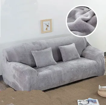 

Elastic Sofa Covers for Living Room thick Solid Modern Pure Color Fashion All-inclusive Stretch Slipcover Single/Two/Three/Four
