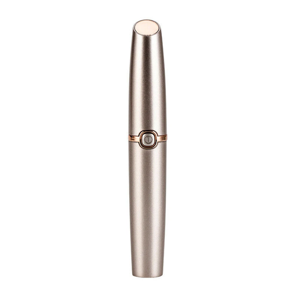 

Mini Hair Remover Painless Lip Shape Tool Durable Eyebrow Trimmer Battery Operated Electric With Cleaning Brush Detachable