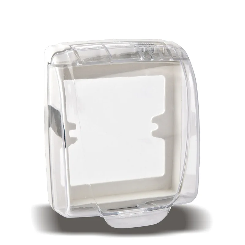 

86-Shaped Socket Waterproof Box Protection Outdoor Transparency Cover 86 Type Bathroom Splash Box Surface Mounted Switch Waterpr