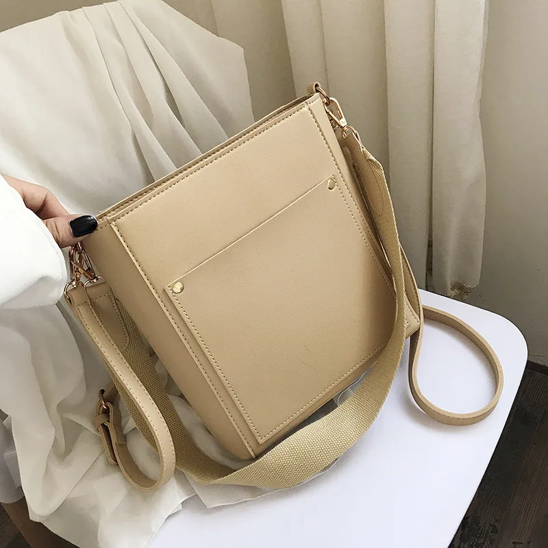 

Bag Women's 2019 Summer New Style Fashion Shoulder Bag Bucket Bag Western Style Versatile Lettered Shoulder Bag