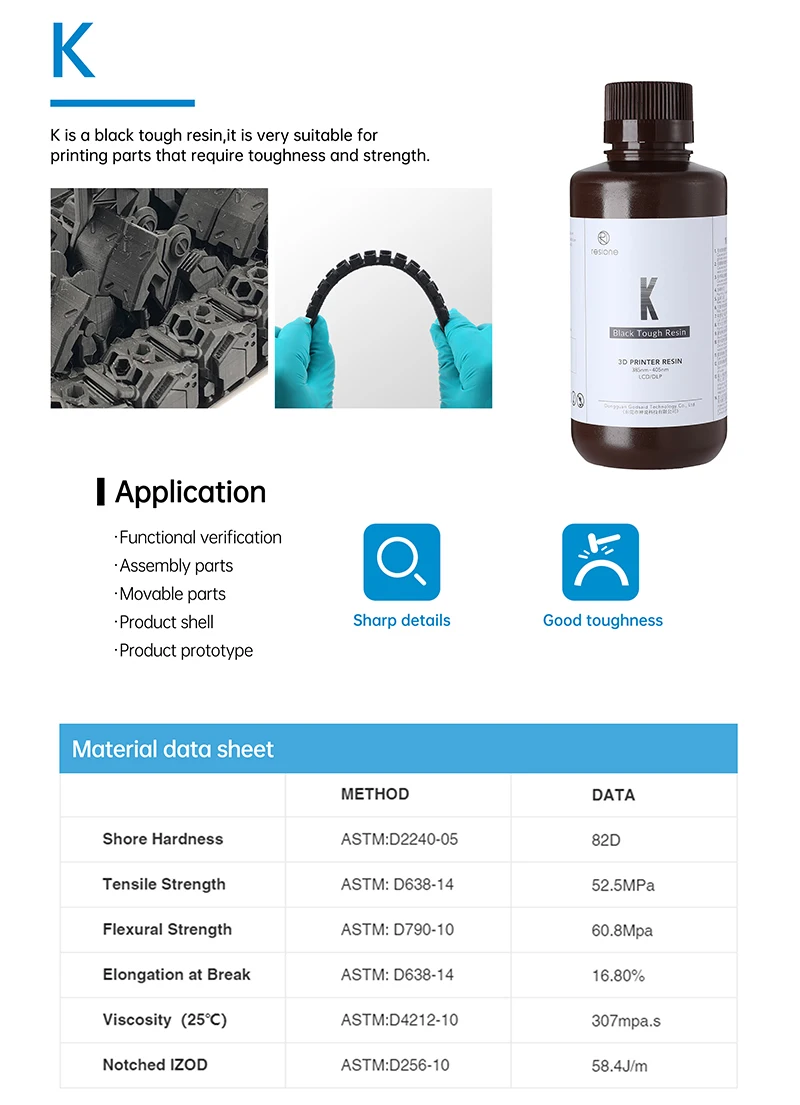 ELEGOO ABS-Like Photopolymer 3D Printer Resin for LCD DLP