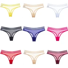1Pc Underwear Female Comfort Intimates Sexy Transparent Women Panties Fashion Thongs Mesh Seamless Briefs Low-rise Lingerie