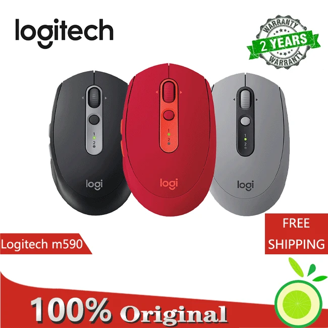 Мышь Logitech M590 Беспроводная Бесшумная 2 4 ГГц 1000 DPI | Компьютеры и офис