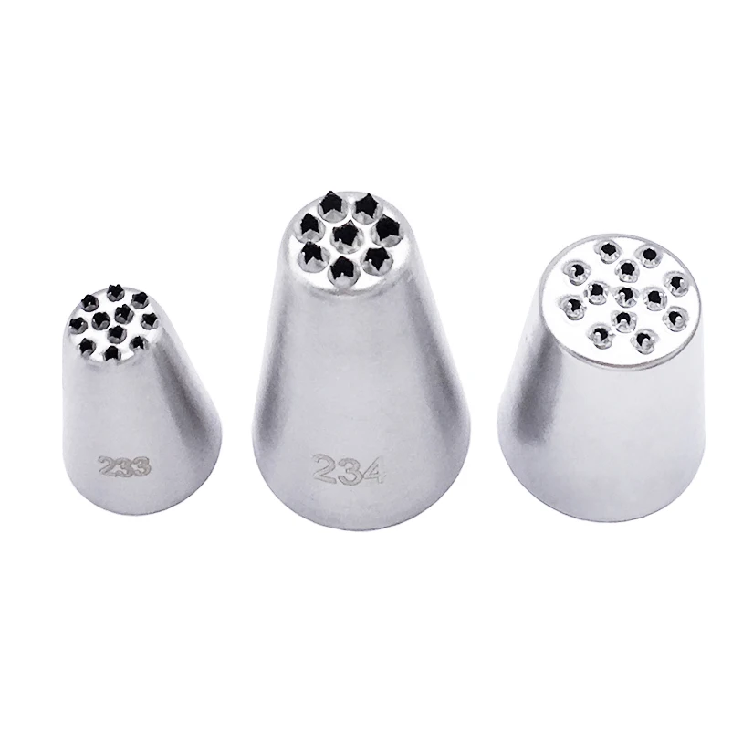 Cake Decorating Icing Piping Nozzles Fondant Pastry Sets Tools 3 Pcs/set
