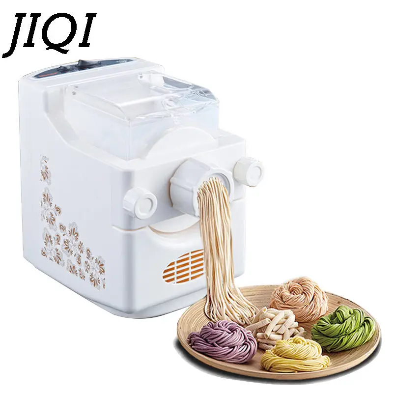 JIQI Automatic Noodles Making machine with 9 mold Household Dumplings Spegatti maker Flour Juice blender Dough Pasta Cutter 0.5L
