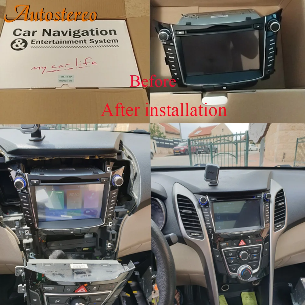 Carplay Android10 Car DVD player GPS Navigation Head unit For Hyundai I30 Elantra GT 2012+ Multimedia player radio tape recorder